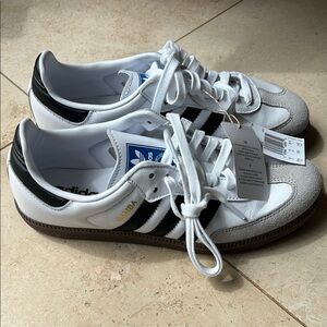 Adidas White and Black Sneakers